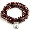 Bracelet mala en Grenat - l'atelier d'eos