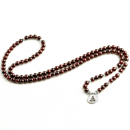 Bracelet mala en Grenat - l'atelier d'eos