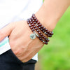 Bracelet mala en Grenat - l'atelier d'eos