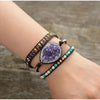 Bracelet " Elégante Améthyste" - l'atelier d'eos
