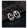 Boucles d'oreilles ethnique en argent 925 et Agate noire