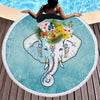 Serviette de plage Eléphant et Mandala - l'atelier d'eos