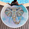 Serviette de plage Eléphant et Mandala - l'atelier d'eos