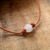 collier ethnique en howlite, quartz rose ou turquoise - l'atelier d'eos