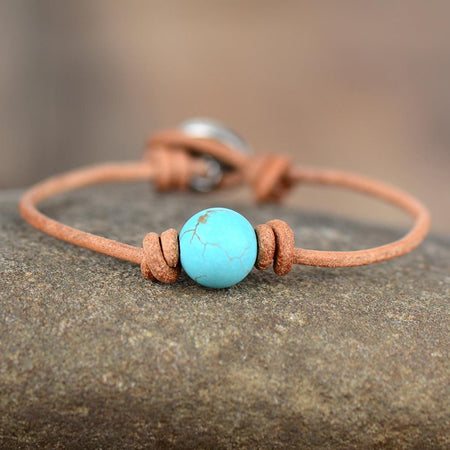 Bracelet  ethnique en turquoise