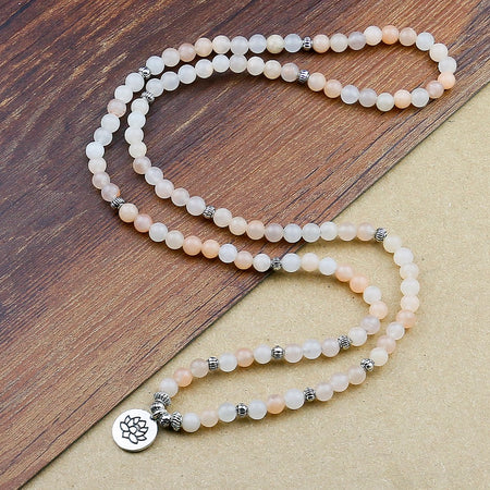 Bracelet mala en Aventurine - l'atelier d'eos