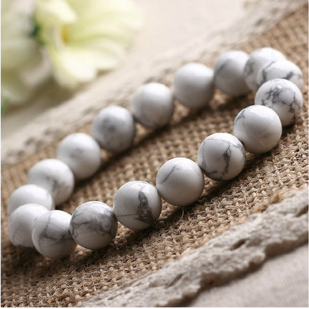 Bracelet en Howlite - l'atelier d'eos