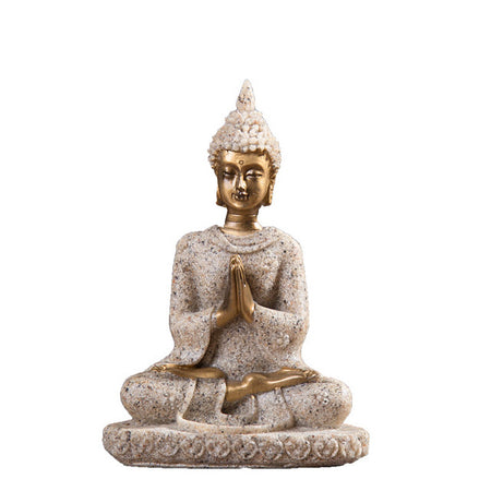 Statuette Bouddha en position de méditation - l'atelier d'eos