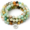 Bracelet mala en Amazonite - l'atelier d'eos