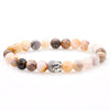 Bracelet sagesse du Bouddha en Onyx multicolores - l'atelier d'eos