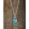 collier "goutte" de turquoise - l'atelier d'eos