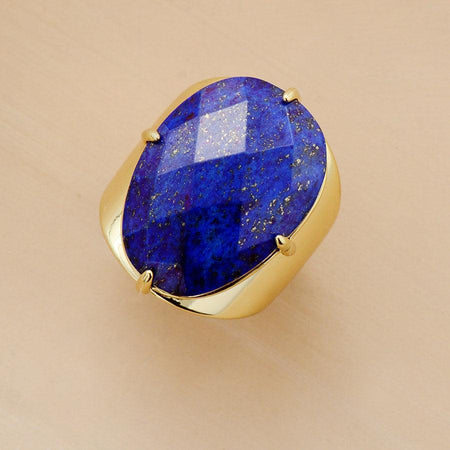 Bague Elégance en Lapis Lazuli - l'atelier d'eos
