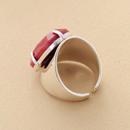 Bague Protection en Rhodonite - l'atelier d'eos