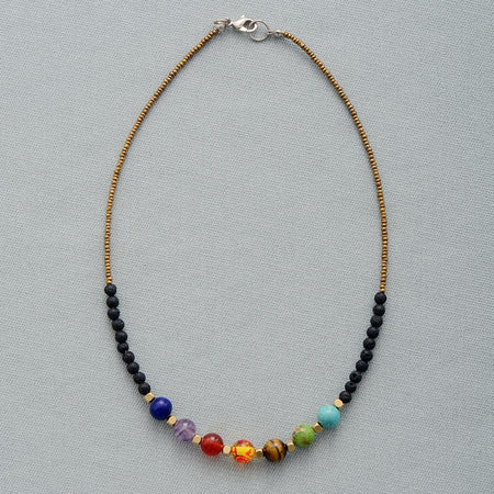 collier 7 chakras - l'atelier d'eos