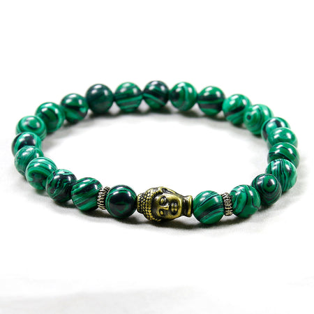 Bracelet en Malachite - l'atelier d'eos