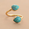 Bague en pierre naturelle de Turquoise - l'atelier d'eos