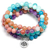 Bracelet mala multi pierres - l'atelier d'eos